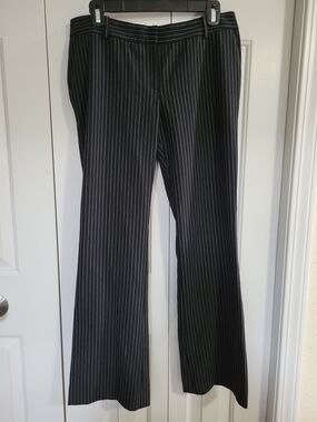 Victoria's Secret Black Pinstripe Boot Cut Pants